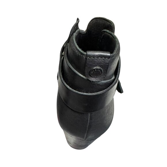 Rag & Bone Harrow Black Leather Ankle Boots | Size EU 40 -US 9.5 | Made in Italy - Picture 5 of 10